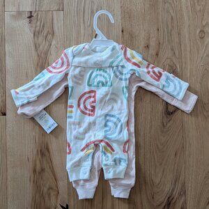 Carter's NWT set of two rompers - newborn - and matching headband